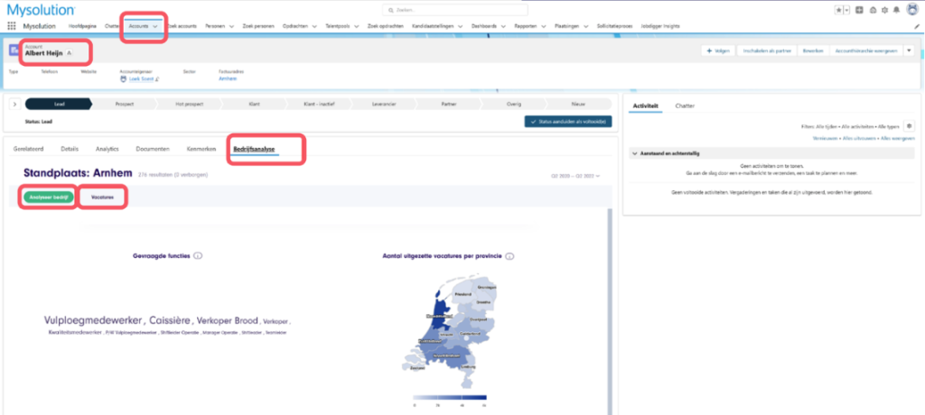 Jobdigger integratie in Mysolution